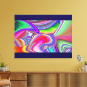 Summerrainbow , Abstrakt 3D Rainbowart Leinwanddruck (Insitu (Wohnzimmer))
