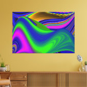 Summerrainbow , Abstrakt 3D Rainbowart Leinwanddruck (Insitu (Wohnzimmer))