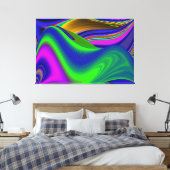 Summerrainbow , Abstrakt 3D Rainbowart Leinwanddruck (Insitu (Schlafzimmer))