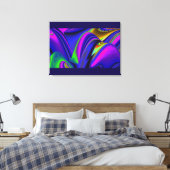 Summerrainbow , Abstrakt 3D Rainbowart Leinwanddruck (Insitu (Schlafzimmer))