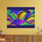Summerrainbow , Abstrakt 3D Rainbowart Leinwanddruck (Insitu (Wohnzimmer))