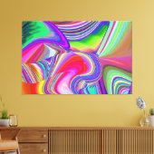 Summerrainbow , Abstrakt 3D Rainbowart Leinwanddruck (Insitu (Wohnzimmer))