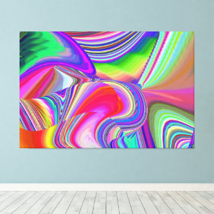 Summerrainbow , Abstrakt 3D Rainbowart Leinwanddruck