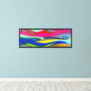 Summerrainbow , Abstrakt 3D Rainbowart Leinwanddruck