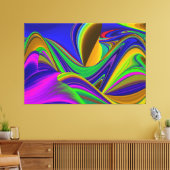 Summerrainbow , Abstrakt 3D Rainbowart Leinwanddruck (Insitu (Wohnzimmer))
