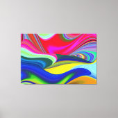 Summerrainbow , Abstrakt 3D Rainbowart Leinwanddruck (Vorderseite)