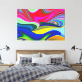 Summerrainbow , Abstrakt 3D Rainbowart Leinwanddruck (Insitu (Schlafzimmer))