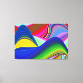 Summerrainbow , Abstrakt 3D Rainbowart Leinwanddruck (Vorderseite)