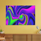 Summerrainbow , Abstrakt 3D Rainbowart Leinwanddruck (Insitu (Wohnzimmer))