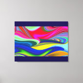 Summerrainbow , Abstrakt 3D Rainbowart Leinwanddruck (Vorderseite)