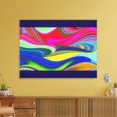 Summerrainbow , Abstrakt 3D Rainbowart Leinwanddruck (Insitu (Wohnzimmer))