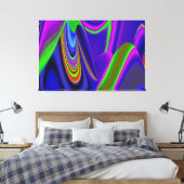 Summerrainbow , Abstrakt 3D Rainbowart Leinwanddruck (Insitu (Schlafzimmer))