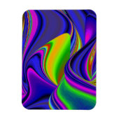Summerrainbow , Abstrakt 3D Rainbowart Magnet (Vertikal)