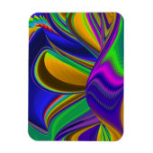 Summerrainbow , Abstrakt 3D Rainbowart Magnet (Vertikal)