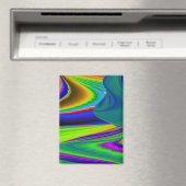Summerrainbow , Abstrakt 3D Rainbowart Magnet (In Situ (Geschirrspüler))