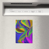 Summerrainbow , Abstrakt 3D Rainbowart Magnet (In Situ (Geschirrspüler))