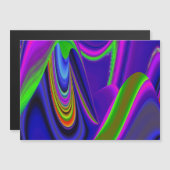 Summerrainbow , Abstrakt 3D Rainbowart Magnetkarte (Vorne/Hinten)