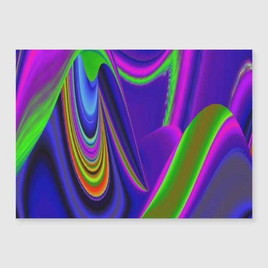 Summerrainbow , Abstrakt 3D Rainbowart Magnetkarte (Vorderseite)