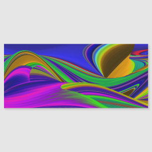 Summerrainbow , Abstrakt 3D Rainbowart Magnetkarte
