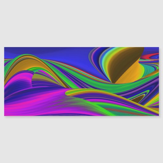 Summerrainbow , Abstrakt 3D Rainbowart Magnetkarte (Vorderseite)
