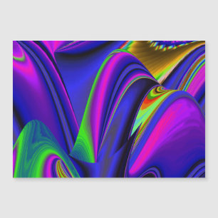 Summerrainbow , Abstrakt 3D Rainbowart Magnetkarte