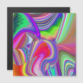 Summerrainbow , Abstrakt 3D Rainbowart Magnetkarte (Vorne/Hinten)
