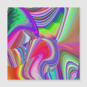 Summerrainbow , Abstrakt 3D Rainbowart Magnetkarte