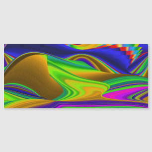 Summerrainbow , Abstrakt 3D Rainbowart Magnetkarte