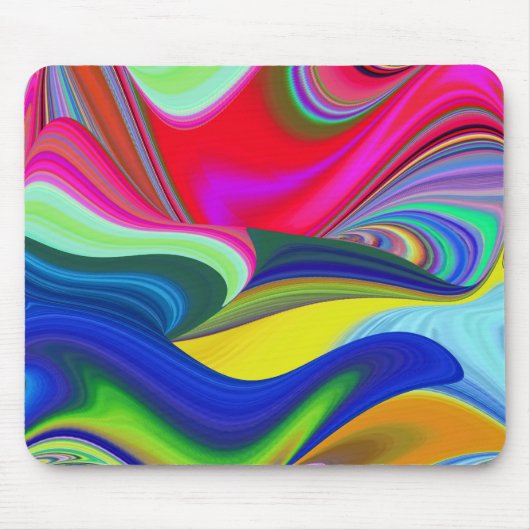 Summerrainbow , Abstrakt 3D Rainbowart Mousepad (Vorne)
