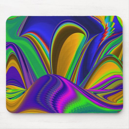 Summerrainbow , Abstrakt 3D Rainbowart Mousepad (Vorne)
