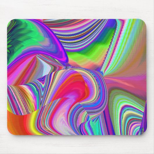 Summerrainbow , Abstrakt 3D Rainbowart Mousepad (Vorne)