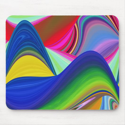 Summerrainbow , Abstrakt 3D Rainbowart Mousepad (Vorne)