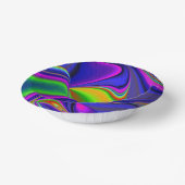 Summerrainbow , Abstrakt 3D Rainbowart Pappteller (Gewinkelt)