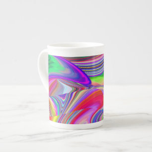 Summerrainbow , Abstrakt 3D Rainbowart Porzellantasse