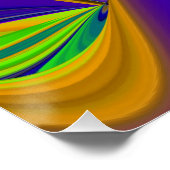 Summerrainbow , Abstrakt 3D Rainbowart Poster (Ecke)