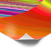 Summerrainbow , Abstrakt 3D Rainbowart Poster (Ecke)