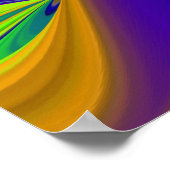 Summerrainbow , Abstrakt 3D Rainbowart Poster (Ecke)