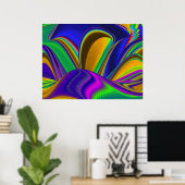 Summerrainbow , Abstrakt 3D Rainbowart Poster (Heimbüro)