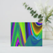 Summerrainbow , Abstrakt 3D Rainbowart Postkarte (Stehend Vorderseite)