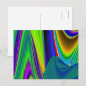 Summerrainbow , Abstrakt 3D Rainbowart Postkarte (Vorne/Hinten)