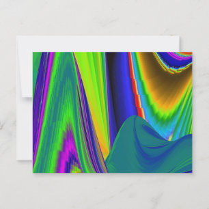 Summerrainbow , Abstrakt 3D Rainbowart Postkarte