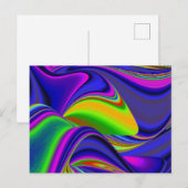 Summerrainbow , Abstrakt 3D Rainbowart Postkarte (Vorne/Hinten)