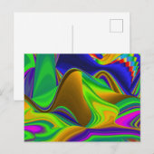 Summerrainbow , Abstrakt 3D Rainbowart Postkarte (Vorne/Hinten)