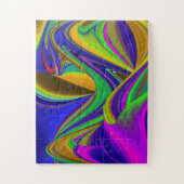 Summerrainbow , Abstrakt 3D Rainbowart Puzzle (Vertikal)