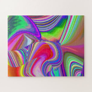 Summerrainbow , Abstrakt 3D Rainbowart Puzzle