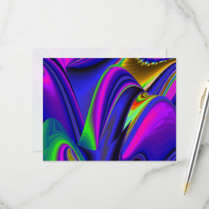 Summerrainbow , Abstrakt 3D Rainbowart RSVP Karte
