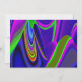 Summerrainbow , Abstrakt 3D Rainbowart Save The Date (Vorderseite)