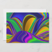 Summerrainbow , Abstrakt 3D Rainbowart Save The Date (Vorderseite)