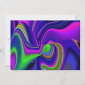 Summerrainbow , Abstrakt 3D Rainbowart Save The Date (Vorderseite)