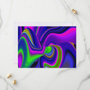 Summerrainbow , Abstrakt 3D Rainbowart Save The Date